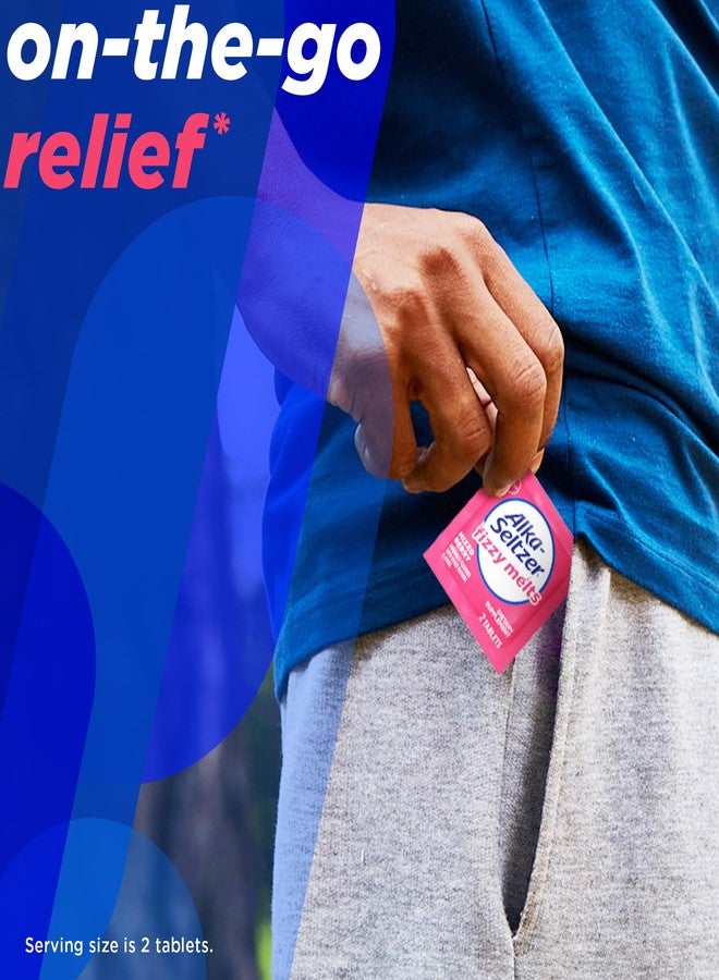 Alka-Seltzer Fizzy Melts, Dissolve on Tongue, No Water Needed, On-The-Go Dietary Supplement Antacid Tablets, for Relief of Occasional Heartburn and Acid Indigestion*, Berry Flavor, 16ct - Image 4